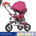 Yimei en gros super qualité meilleur tricycle vélo / belle couleur tricycle pas cher avec canopy / 4 en 1 enfants trikes à vendre